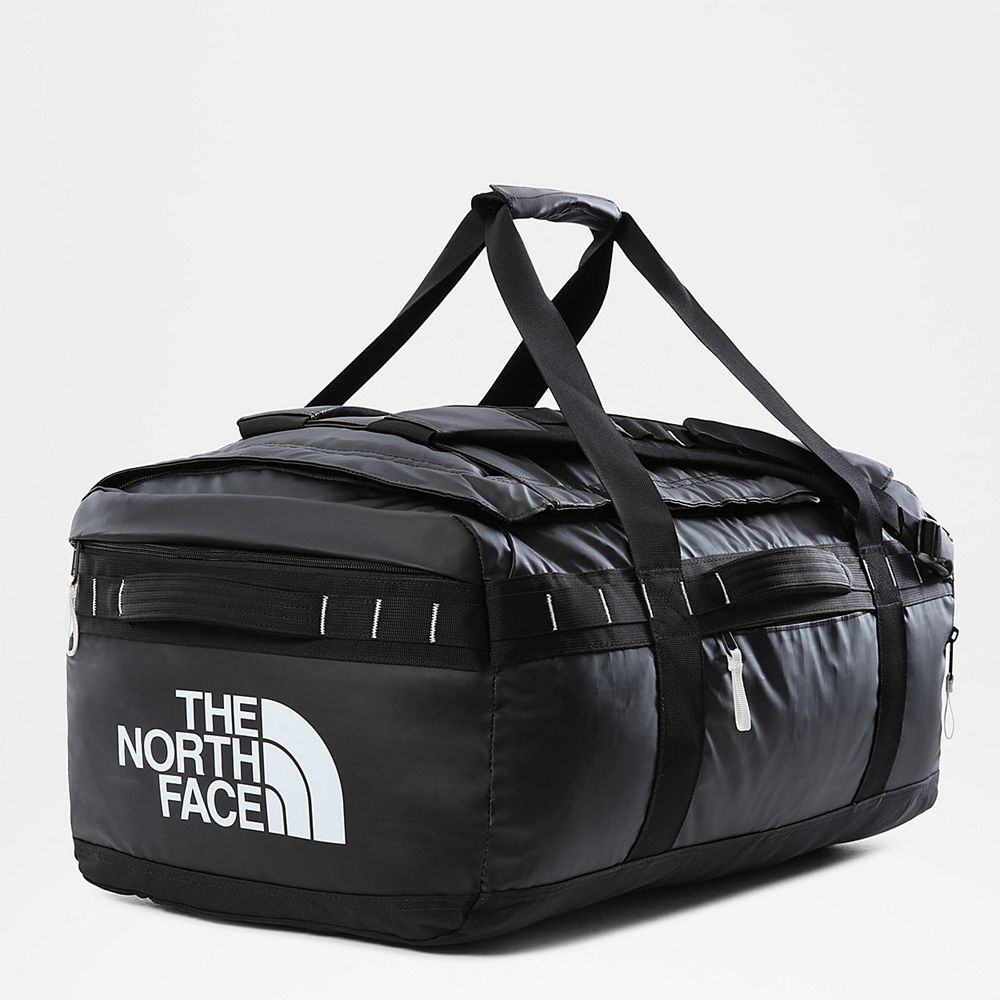 The North Face Duffel Bag Mens Australia - The North Face Base Camp Voyager 62L Black / White (XOD-3